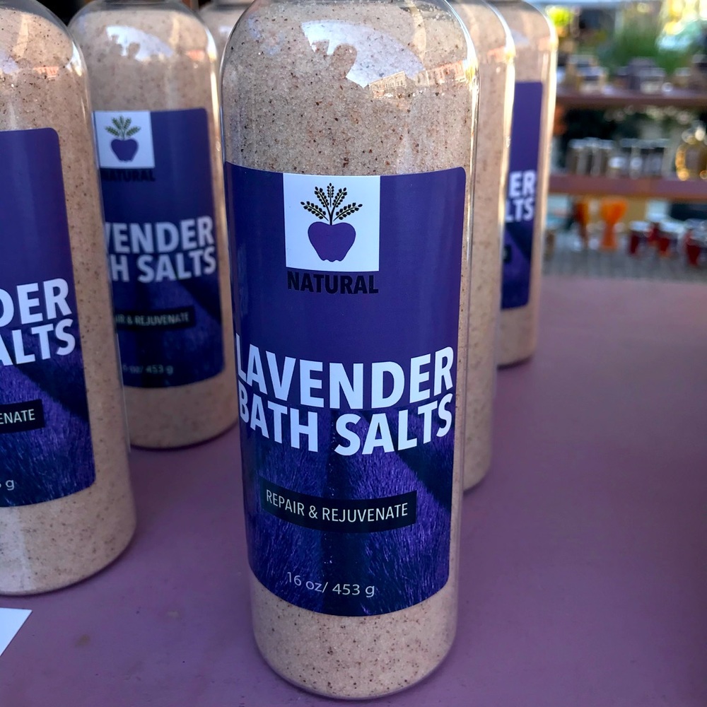 Lavender Bath Salts.  Relaxing and rejuvenating bath salts
